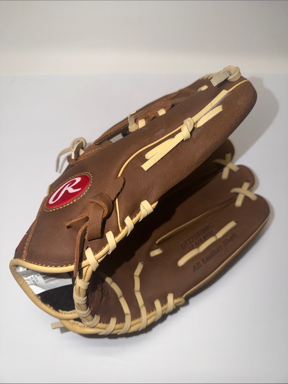Rawlings Brown and Tan Leather Men's Baseball Glove 12 3/4IN